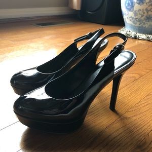 These lovely heels are too high for my taste.